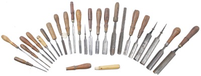 Assorted Makers: Lot Of Clean & Uable Tang Gouges