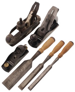 Assorted Makers: Lot Of Clean & Usabl Woodworking Tools