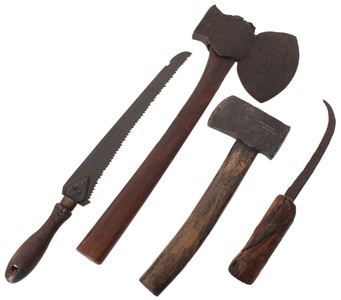 Assorted Makers: Four Early Spec. Purp. Edge Tools