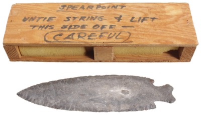 Reinhardt, Brian/Gustine, Tx: Reproduction "Gray Ghost" Spear Point