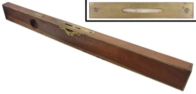 Unmarked: Extra Clean Brass Bound Mahogany Level
