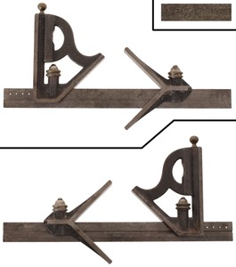 L.S. Starrett, Athol, Massachusetts: Early Patent Combination Square