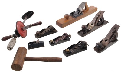 Assorted Makers: Lot Of Sound & Usabl Woodworking Tools