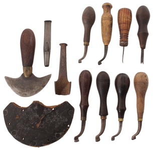 Assorted Makers: Lot Of Assorted Leather Tools