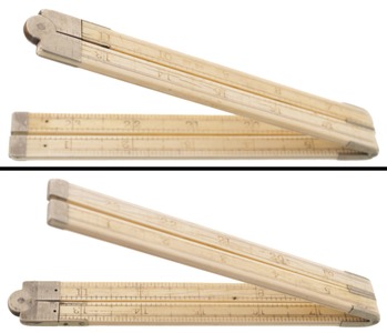 Stanley Rule & Level, No. 85: Two Foot, Four Fold Folding Rule