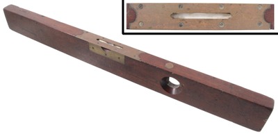Hall & Knapp, New Britain, Connecticut, No. 6: Early Mahogany Spirit Level