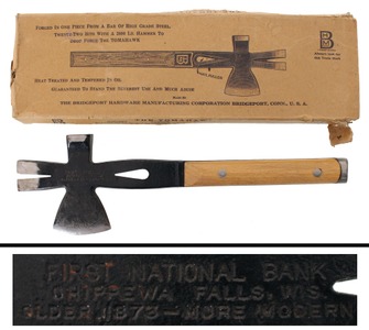 Bridgeport Hardware Manufacturing Company, Bridgeport, Connecticut, No. 99: Unused "Tomahawk Tool" Combination To