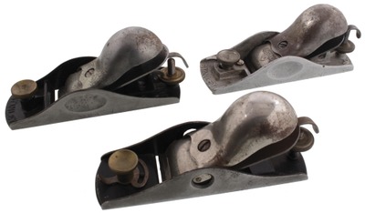 Stanley Rule & Level: Three Six-Inch Lengt Block Planes