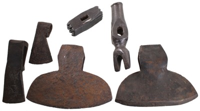 Assorted Makers: Five Early |hm, Hatchet Axe Heads
