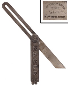 Kershaw Brothers Mfrs., Cleveland, Ohio: "Eagle" Patent Bevel