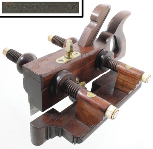 Ohio Tool Company, Columbus, Ohio, No. 105: Rosewood Ivory Tip Plow Plane
