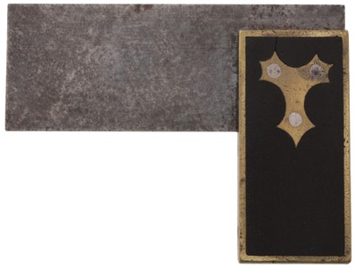 Unmarked: 3" Ebony & Brass Try Square