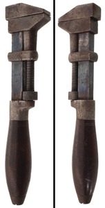 Unmarked: Early R'wood Hdl. "Monkey" Wrench