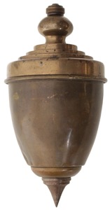 Unmarked: Massive Shot Filled Brass Plumb Bob
