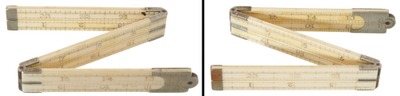 E.A. Stearns & Company, No. 60: Rare 6 Fold Ivory Folding Rule