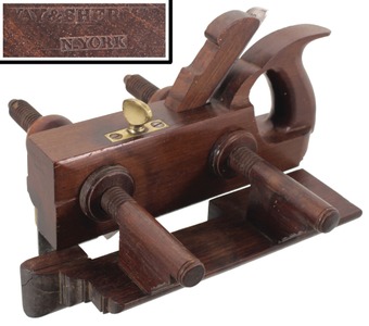 Way & Sherman, New York, New York: Extra Clean Hdld. R'wood Plow Plane