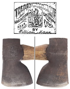 American Ax & Tool Company, Glassport, Pennsylvania: "Red Warrior" Embossed Axe