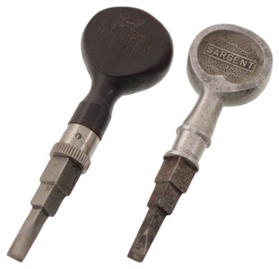 Sargent & Company, New Haven, Connecticut: Two Locksmith's Screwdrivers