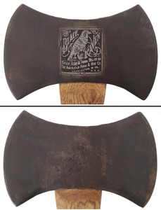 Kelly Axe & Tool Works, Charleston, West Virginia: "Black Raven" Double Bit Felling Axe
