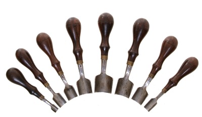 C.S. Osborne & Company, Newark, New Jersey: Set Of 8 Extra Clean Belt End Punches