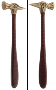 John Heinz, Corvallis, Oregon: Fancy Lost Wax Cast Bronze Hammer