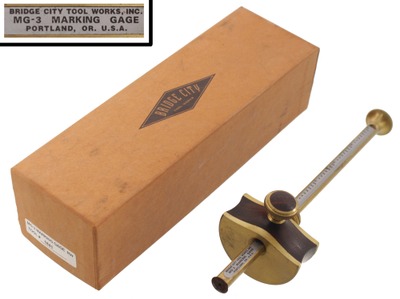 Bridge City Tool Company, Portland, Oregon, No. MG-3: Precision Graduated Marking Gauge