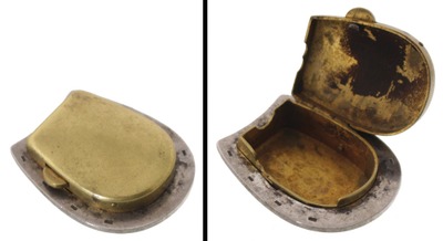 Unmarked: Early 19th C. Brass & Iron Tinder Box