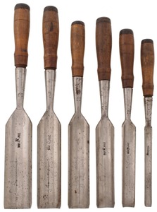 Buck Brothers, Millbury, Massachusetts: Superb Set Of Six Socket Gouges