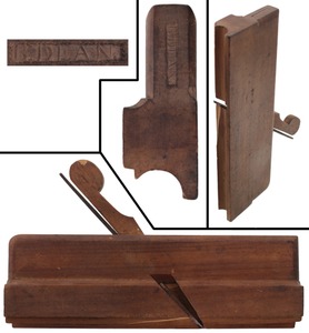 Beniah Dean, Raynham, Massachusetts: Early Cherry Wood Bead Molding Plane