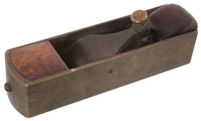 Unmarked: Solid Cast Brass Miter Plane