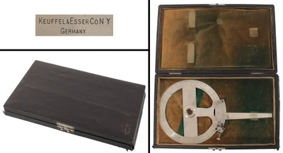 Keuffel & Esser Company, New York, New York: Precision 360 Degree Ger. Silver Protract