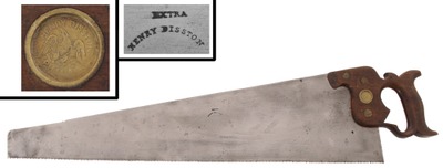Henry Disston, Philadelphia, Pennsylvania, No. 9: Ten-Point Crosscut 26" Hand Saw