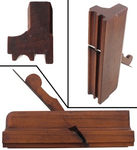 Unmarked: Oversize 18th C. Che Cherry Wood "complex "g Plane