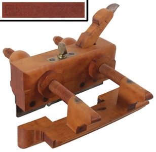 Reed, Utica, New York: Rare Solid Boxwood Wedge Arm Plow Plane