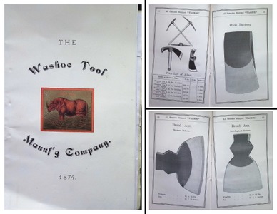 Washoe Tool Manufacturing Company, Staten Island, New York: Orig. 1874 Tool Catalogue