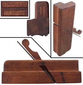 S. Doggett, Dedham, Massachusetts: Early Yellow Birch Squareolo Molding Plane