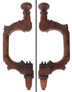 Unmarked: Carved And Dated Wooden Bit Brace
