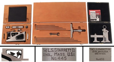 L.S. Starrett Company, Athol, Massachusetts: Three Extra Clean Machinists' Tools