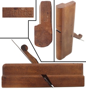 A. Hide, Norwich, Connecticut: Early Conn. Mkr. Yellow Birch Molding Plane