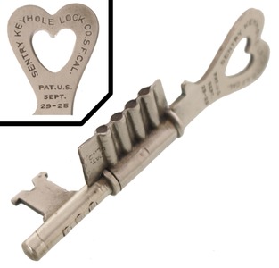 Sentry Keyhole Lock Company, San Francisco, California: Patent Keyhole Safety Lock