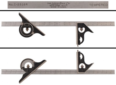 Lufkin Rule Company, Saginaw, Michigan, No. C2516-5: Extra Clean 24" Combination Square