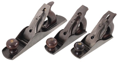 Stanley Rule & Level: Three '"type 4" 'era Woodworking Plane