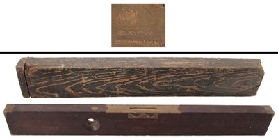 H.M. Pool, Easton, Massachusetts: Extra Clean Cuban Mahogany Level