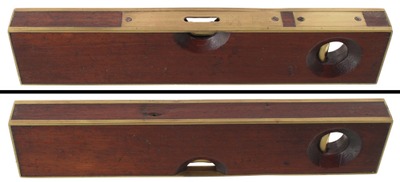Baker, Mc Millen Company, Akron, Ohio, No. 110: Brass Bound Mahogany Level