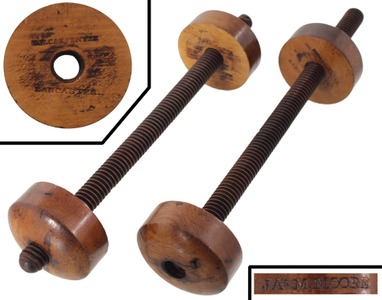 E.W. Carpenter, Lancaster, Pennsylvania: Pair Of Cello Mkrs. Clamps