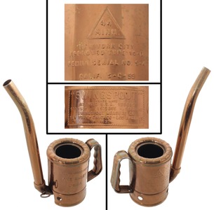 Swingspout Measure Co./New York,: Extra Clean Copper Plated Oil Can