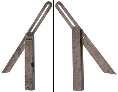 Star Tool Company (Unmarked): Rare Solid Iron Body Sliding "T" Bevel