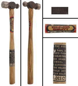 Hunt & Sons, W./The Brades, Ltd.: Unused Four Ounce Ball Pein Hammer