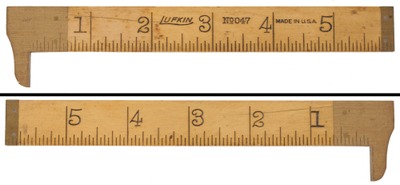 Lufkin Rule Company, Saginaw, Michigan, No. 047: Rare Six Inch Rule