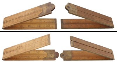 Upson Nut Company (unmarked), No. 72 1/4: Two-Foot, Four-Fold Folding Rule